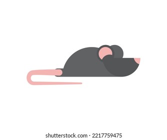 Mouse Rodent  Isolated. Rat Vector Illustration