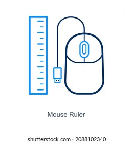 Concepto De Icono De Ratón O Regla