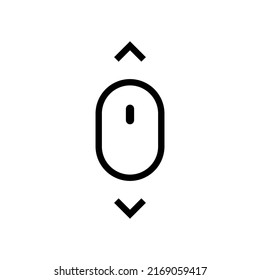 Mouse scroll icon for apps and web sites