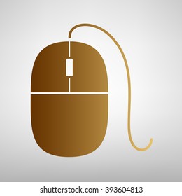 Mouse sign. Flat style icon