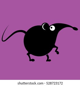 Mouse sign funny vector