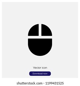 Mouse sign icon in trendy flat style isolated on grey background, modern symbol vector illustration for web