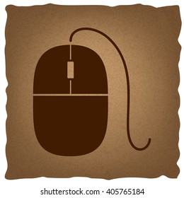 Mouse sign. Vintage effect