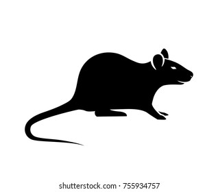Mouse Silhouette Vector