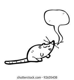 mouse with speech bubble