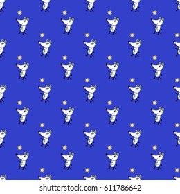 mouse and stars pattern seamless popular