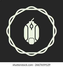 Mouse símbolo arte na moda vetor útil ilustração círculo design impressionante fundo colorido.eps