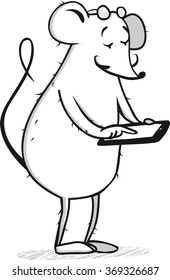 Mouse with a tablet