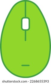 Mouse technology icon with green outline style. Concept, digital, data, abstract, network, internet, tech. Vector Illustration