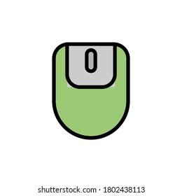 Mouse technology icon. Simple color with outline vector elements of cabinet accessories icons for ui and ux, website or mobile application