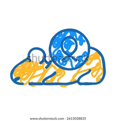 mouse for test medicaments doodle icon sketch vector. mouse for test medicaments sign. isolated symbol illustration