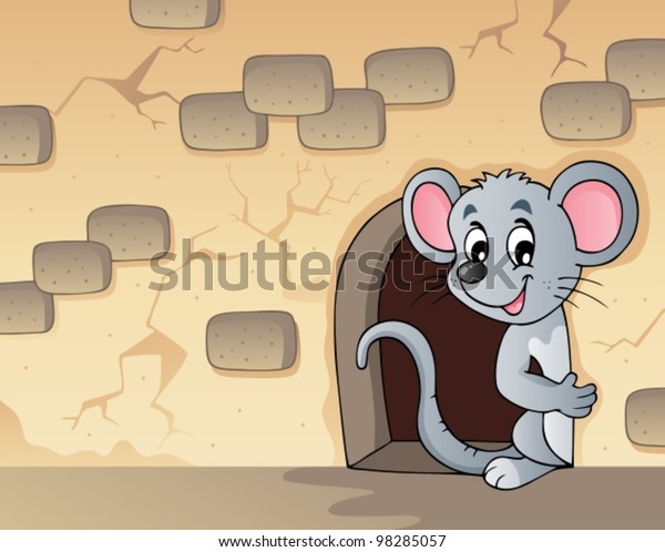 Mouse theme image 3\
- vector illustration.
