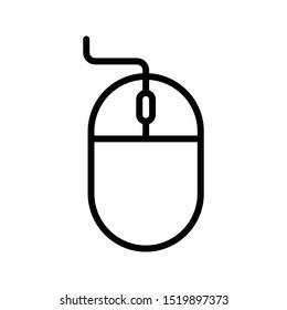 mouse thin line vector icon