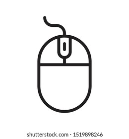 mouse thin line vector icon