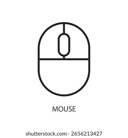 Mouse thin line vector icons.