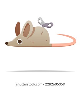 Mouse toy for cat vector isolated illustration