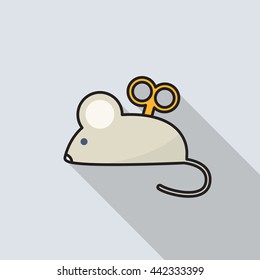 mouse toy icon. vector illustration