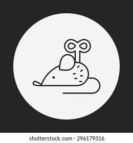 mouse toy line icon