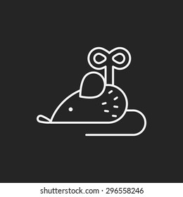 mouse toy line icon