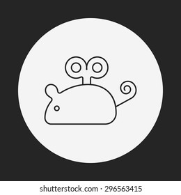 mouse toy line icon