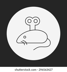mouse toy line icon