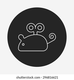 mouse toy line icon