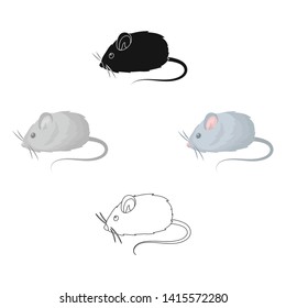 Mouse toy.Pet shop single icon in cartoon,black style vector symbol stock illustration web.