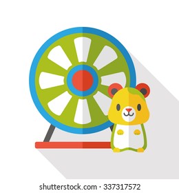 mouse toy wheel flat icon