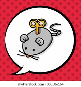 Mouse Toys doodle, speech bubble
