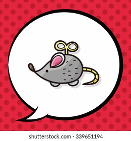 Mouse Toys doodle, speech bubble
