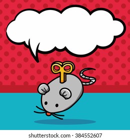 Mouse Toys doodle, speech bubble