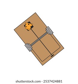 Mouse trap logo vector illustration design