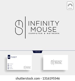 mouse typelogo text logo template vector illustration icon element