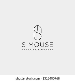 mouse typelogo text logo template vector illustration icon element isolated - vector