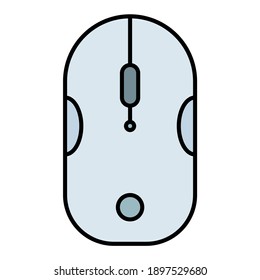 mouse using soft color and filled line style