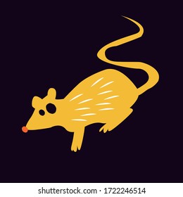 vector ratón, animal, ratones, rata.