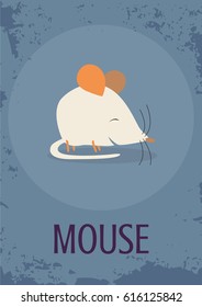 Mouse vector children card