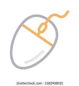 mouse vector color line icon 