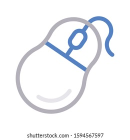 mouse vector color line icon 