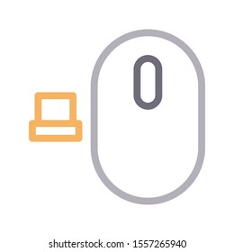 mouse vector colour line icon