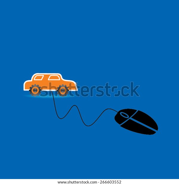 mouse vector connect with car\
