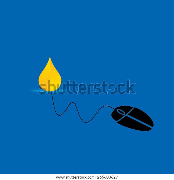 mouse vector connect with\
fuel drop