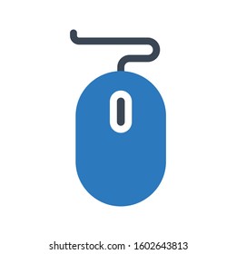 mouse vector glyph color icon 