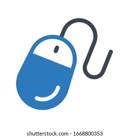 mouse vector glyph color icon 