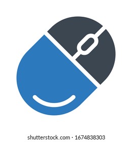 mouse vector glyph color icon 
