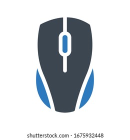 mouse vector glyph color icon 
