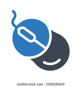 mouse vector glyph colour icon