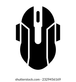 Icono De Glifo Del Vector Del Ratón Para Uso Personal Y Comercial.
