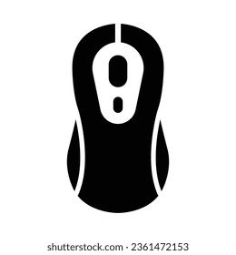 Icono De Glifo Del Vector Del Ratón Para Uso Personal Y Comercial.
