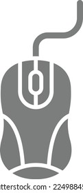 Mouse vector icon. Can be used for printing, mobile and web applications.